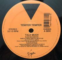 レア 1991 Temper Temper / Talk Much David Morales Remix John DaSilva Remix Original US 12 Snap Fat Back Band ネタ 90s Club NJS_画像2