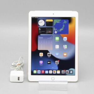 1円スタート 動作良好 SoftBank Apple iPad Air 2 Wi-Fi + Cellular MH1G2J/A A1567 128GB ゴールド 判定〇 保証付き