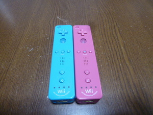 R040【送料無料 動作確認済 即日発送】Wii　WiiU リモコン　モーションプラス　純正 RVL-036 ピンク　ブルー　任天堂