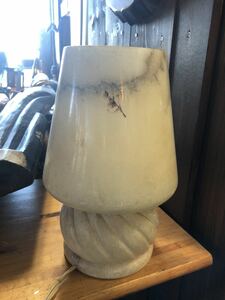  table lamp stone. lamp present condition - marble. -ply want. 