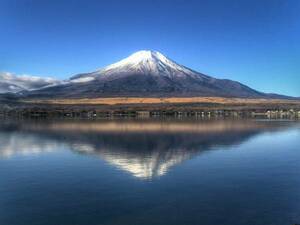 世界遺産 富士山 写真 25 A4又は2L版 額付き