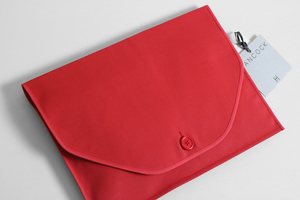 HANCOCK Hankook [ new goods! regular price \19800 ] tiger be ring flap pouch red document case clutch bag *ZX15