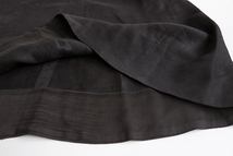 ADORE ◆ リネン フレアワンピース (ダークブラウン) サイズ36 Vネック 半袖 スカート チュニック 日本製 アドーア ◆WX8_画像6