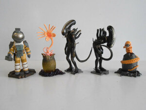 #Jsi16Dz Capsule QALIEN Alien figure anthology all 5 kind *KAIYODO Kaiyodo *400 jpy =014209_c