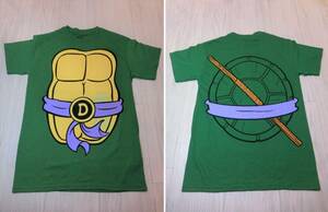 ミュータント ニンジャ タートルズ◆ドナテロ Tシャツ Sサイズ アメコミ コミック◆TMNT Teenage Mutant Ninja Turtles コスプレ 仮装 亀