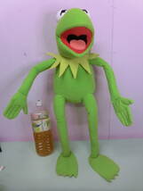 ザ・マペッツ マペットショー◆カーミット 超特大ぬいぐるみ人形BIG75cm ビンテージ The Muppets Muppet Show Kermit ジムヘンソン 等身大?_画像1