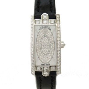 HARRY WINSTON ハリーウィンストン 腕時計 アヴェーニュCミニ 腕時計 ホワイト系 K18(750)ホワイトゴールド 中古