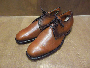 ビンテージ70’s●DEADSTOCK Scholl COPEGプレーントゥシューズ茶size 8 B●220219s4-m-dshs-26cmデッドストックドクターショール