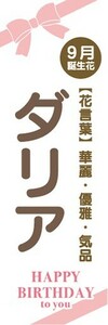 のぼり　ダリア　9月の誕生花　お花　イベント　のぼり旗