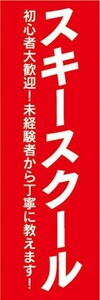 のぼり　のぼり旗　ウィンタースポーツ　スキースクール　初心者大歓迎！