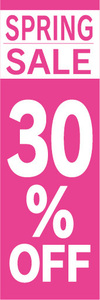 のぼり　のぼり旗　イベント　セール　SPRING SALE　スプリングセール　30％OFF　30％オフ