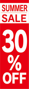 のぼり　のぼり旗　イベント　セール　SUMMER SALE　サマーセール　30％OFF　30％オフ