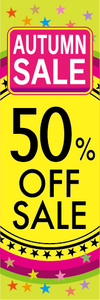 のぼり　のぼり旗　イベント　セール　AUTUMN SALE　オータムセール　50％OFF　50％オフ