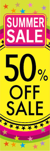 のぼり　のぼり旗　イベント　セール　SUMMER SALE　サマーセール　50％OFF　50％オフ