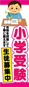 のぼり　のぼり旗　小学受験　生徒募集中