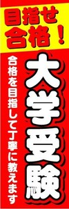 のぼり　のぼり旗　目指せ合格！大学受験