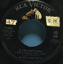 EP 洋楽 George Hamilton IV / If You Don't Know I Ain't Gonna Tell You 米盤_画像2