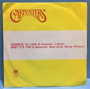 EP 洋楽 Carpenters / Goodbye To Love 日本盤 c