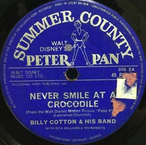 EP 洋楽 Billy Cotton / Disney Peter Pan Never Smile At A Crocodile 英盤_画像3