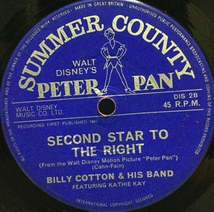 EP 洋楽 Billy Cotton / Disney Peter Pan Never Smile At A Crocodile 英盤_画像2