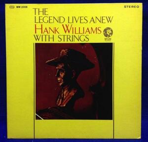 LP 洋楽 HANK WILLIAMS / LEGEND LIVES ANEW 日本盤