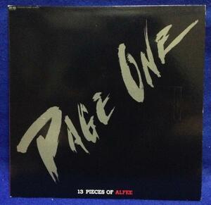 LP Japanese music ALFEE / PAGE ONE