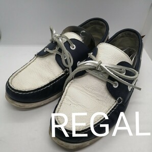 REGAL リーガル デッキシューズ モカシン スニーカー 靴 カンボジア製 NC19A 55TR 25.5cm 
