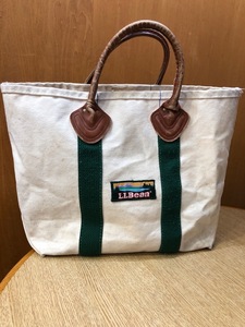 SALE☆希少70s LLBean tote ビンテージ トート バッグ エルエルビーン キャンバス カタディンロゴワッペン グリーン 緑 R040209