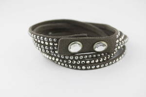 SWAROVSKI Swarovski leather bracele beautiful goods 