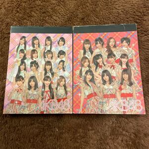 AKB48 神7 メモ帳　２冊セット　レア