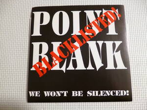 POINT BLANK / Blacklisted !■'91年USオリジナル盤 ハードコア ストレートエッジ SxE bonesaw hardcore slapshot no for an answer insted