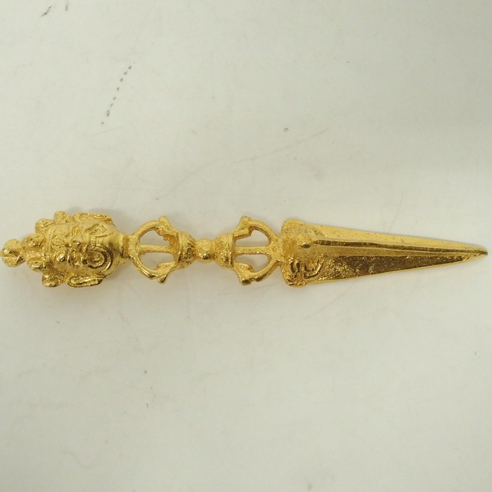 現品限り一斉値下げ!】 チベット仏教法器 川派穢迹金剛杵 23cm vajra ...