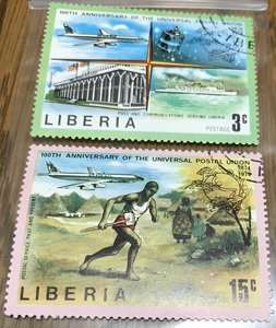◎切手　リベリア　「２枚セット」◎