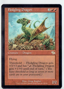 巣立つドラゴン/Fledgling Dragon 1枚