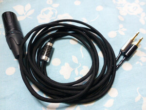 DENON AH-D9200 AH-D7200 FOCAL ELEAR STELLIA cable MOGAMI 2944 XLR 4 pin length .( custom correspondence possibility ) 3.5mm monaural ×2 splitter 