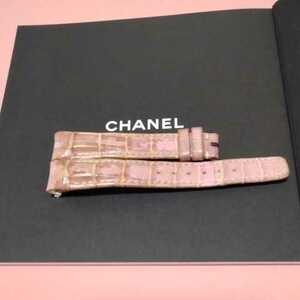  Chanel black ko pink regular strap belt original equipped gaiters CHANEL accessory J12 33MM etc. XL type 