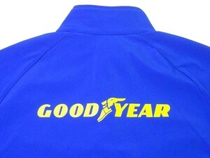 * хорошая вещь!!GOOD YEAR* спина с логотипом тонкий жакет XL/ Goodyear синий блузон штат служащих джемпер рабочая одежда предприятие предмет рубашка с длинным рукавом 