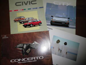  Integra / Concerto / Civic / City простой каталог [ каталог только совместно 4 шт. комплект ]