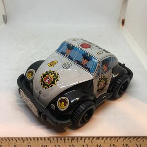 ビンテージミニカー フリクションカー VOLKSWAGEN POLICE V.W 1975 日本製