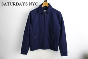 美品 SATURDAYS NYC スウィングトップ【XS】サタデーズ ニューヨークシティ メンズ 男性 中古 オーラリー AURALEE 紺 コモリ comoli