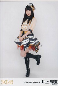 SKE48 井上瑠夏 月別 2020.06 2020年6月度 生写真 ヒキ