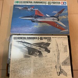 【ジャンクプラモデル】(804) タミヤ　1/48 F-16 エア・コンバットファイター　小鹿
