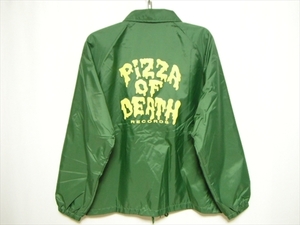 [LPZZ] beautiful secondhand goods *PIZZA OF DEATH pizza obtes coach jacket M size green pizza Logo yellow / Hi-STANDARD KEN YOKOYAMA