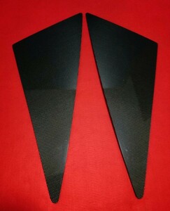 ZVW 30 プリウス 前期 ・ 後期 《 本物カーボン ／　平織り 】三角窓カバー 防犯対策用　硬質樹脂製