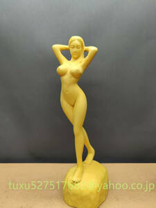 極上品 裸婦像 木彫り 美女 細工精彫 仏教美術 彫刻工芸品 飾り置物