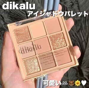 【dikalu】アイシャドウ パレット 9色 コンパクト 海外コスメ