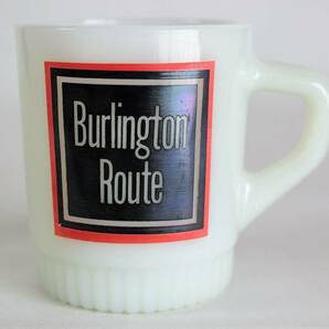 送料無料 定形外 美品 ★ ファイヤーキング バーリントン鉄道 BURLINGTON ROUTE アドマグ リブボトム マグカップ ヴィンテージの画像1