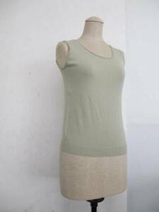 [ bargain!]*K.T KIYOKO TAKASE* knitted tank top size M beige group 