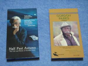  ultimate beautiful VHS records out of production 2 volume set *GORDON PARKS( Gordon * park s)[Vision][Half Past Autumn]* black person photograph house *[ black . Jaguar ].. friendship *