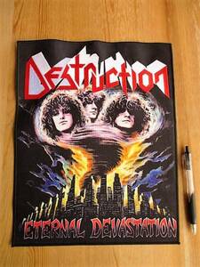 DESTRUCTION プリントバックパッチ ワッペン eternal devastation / exodus metallica slayer kreator sodom